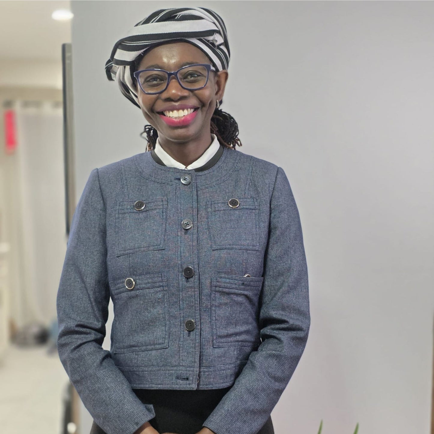 Fugu Scarf - Black n White